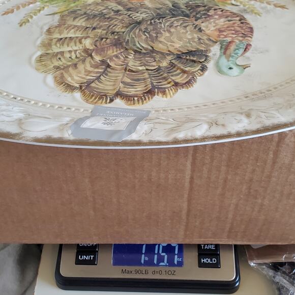 Thanksgiving Melamine Platter Farmhouse Rachel Ashwell 14x18 Retro Holiday New - Picture 9 of 10